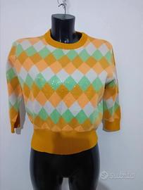 maglione paillettes nuovo tg unica Xinxin 