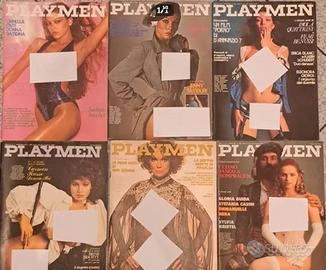 6 riviste PLAYMEN anni 70