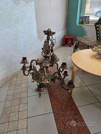 lampadario barocco decorato
