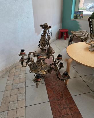 lampadario barocco decorato