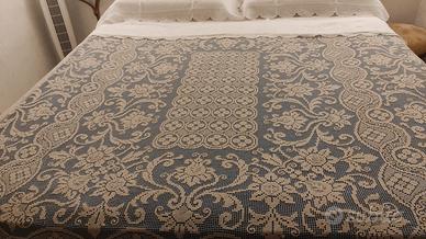 lenzuolo lino coperta filet scontato 