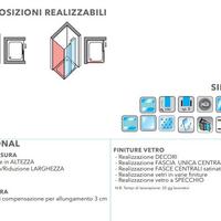 Box Doccia Linea Day Cod FCH 100 Fumè Satinato