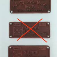 Targhe treno ferrovie insegna