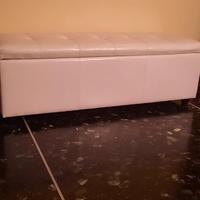 Pouff contenitore bianco