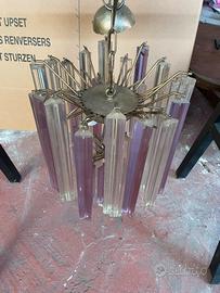 Lampadario di Murano bicolore