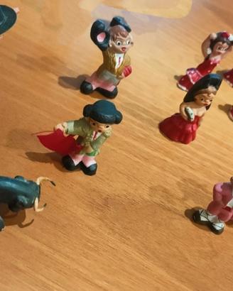 10 statuette spagnole in terracotta
