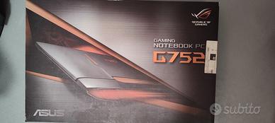 scatola asus rog g752