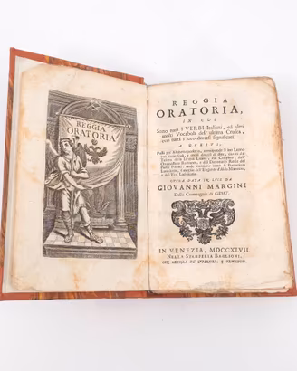 Reggia Oratoria Margini Verbi Venezia 1747 Baglion