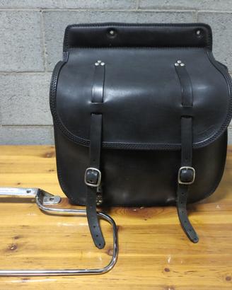 Borsa Ends Cuoio per moto custom