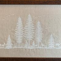 Quadro paesaggio a punto croce