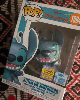 Funko pop Stitch on Surfboard#1594 Limited Edition