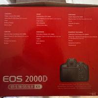 Fotocamera Canon eos 2000d