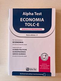 Alpha Test Economia Tolc-E manuale di preparazione