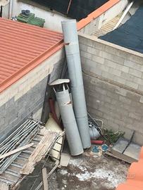 Tubo fumi in ferro zincato