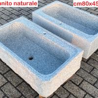 Lavello lavandino per cucina pietra granito 80cm 1