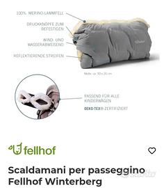Scaldamani per carrozzina Fellhof caldissimo