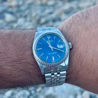 Rolex 1603 Datejust 36mm Blue Sigma Rarissimo