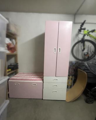 Armadio e panca Plåtsa Ikea