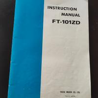 Manuale di istruzioni ORIGINALE FT101 ZD