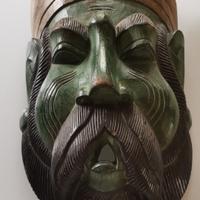 maschera tribale 50 cm. presa in Brasile