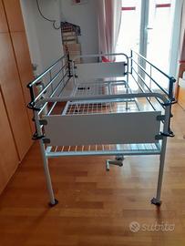 letto ospedaliere + spondine come nuovo