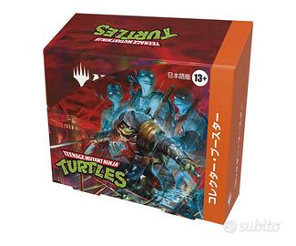 Box coll.tartarughe ninja in lingua giapponese mtg