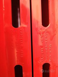 Kartell 4676 -Giotto Stoppino - portariviste rosso