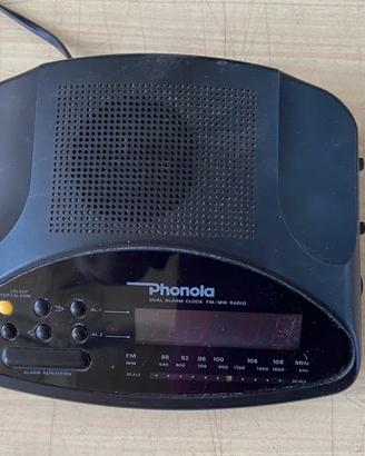 Radio sveglia vintage della Phonola