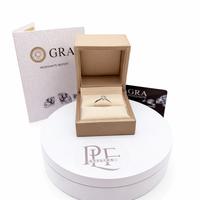 Anello Solitario Moissanite 0.5 Carati – Argento