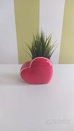 Vaso a cuore - soprammobile