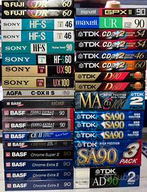 Audio cassette vergini