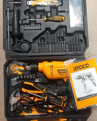 trapano con accessori 