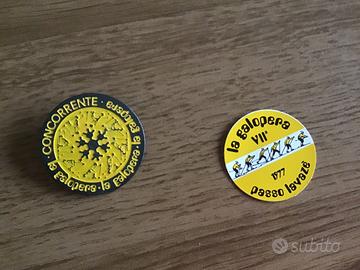 Stemma concorrente e adesivo, La Galopera 1977.