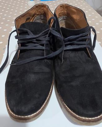 Scarpe Polacchine uomo in camoscio nero - Tg. 40