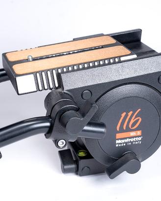 Testa  Manfrotto 116 MK3 per video professionale
