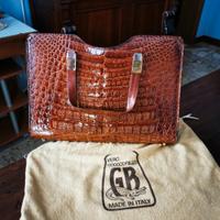 Borsa in pelle di coccodrillo