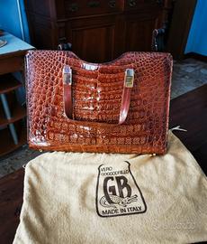 Borsa in pelle di coccodrillo