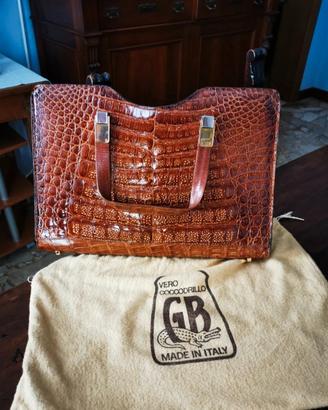 Borsa in pelle di coccodrillo