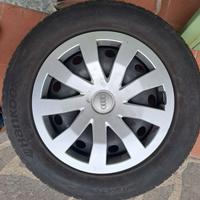 4 cerchi r15 audi e 4 gomme termiche 185 65 15