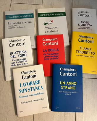 LOTTO LIBRI GIAMPIERO CANTONI