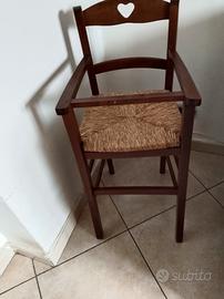 sedia in legno bimbi