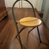 Sgabello pieghevole legno