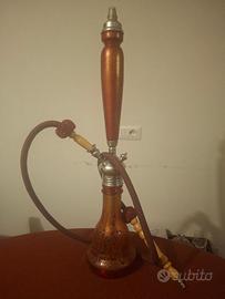 Narghilè nuovo cm 70 in vetro decorato