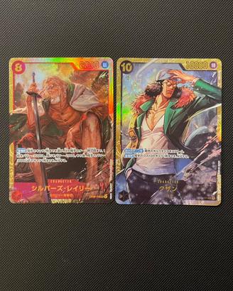 2 Carte One Piece Kuzan e Rayleigh SEC NM