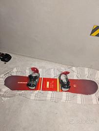 Tavola Snowboard Quechua 160cm con attacchi