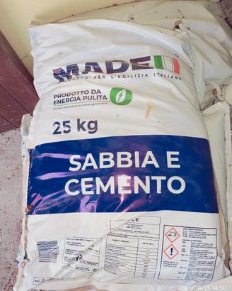 12 sacchi Sabbia e cemento