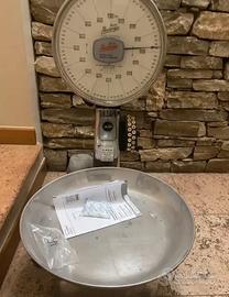 Bilancia vintage tara a mano anni 70 acciaio