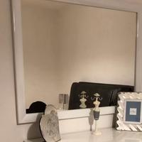 Specchio cornice bianco