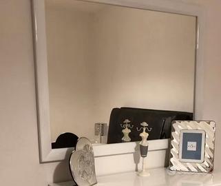 Specchio cornice bianco