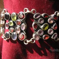 Bracciale Cocktail Pietre Arg.925.Anni'90